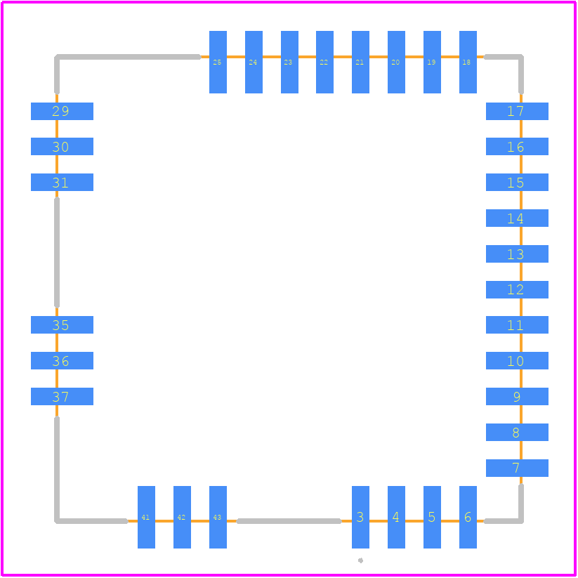 IR2132JTRPBF - Infineon PCB footprint - Other - Other - IR2132JTRPBF