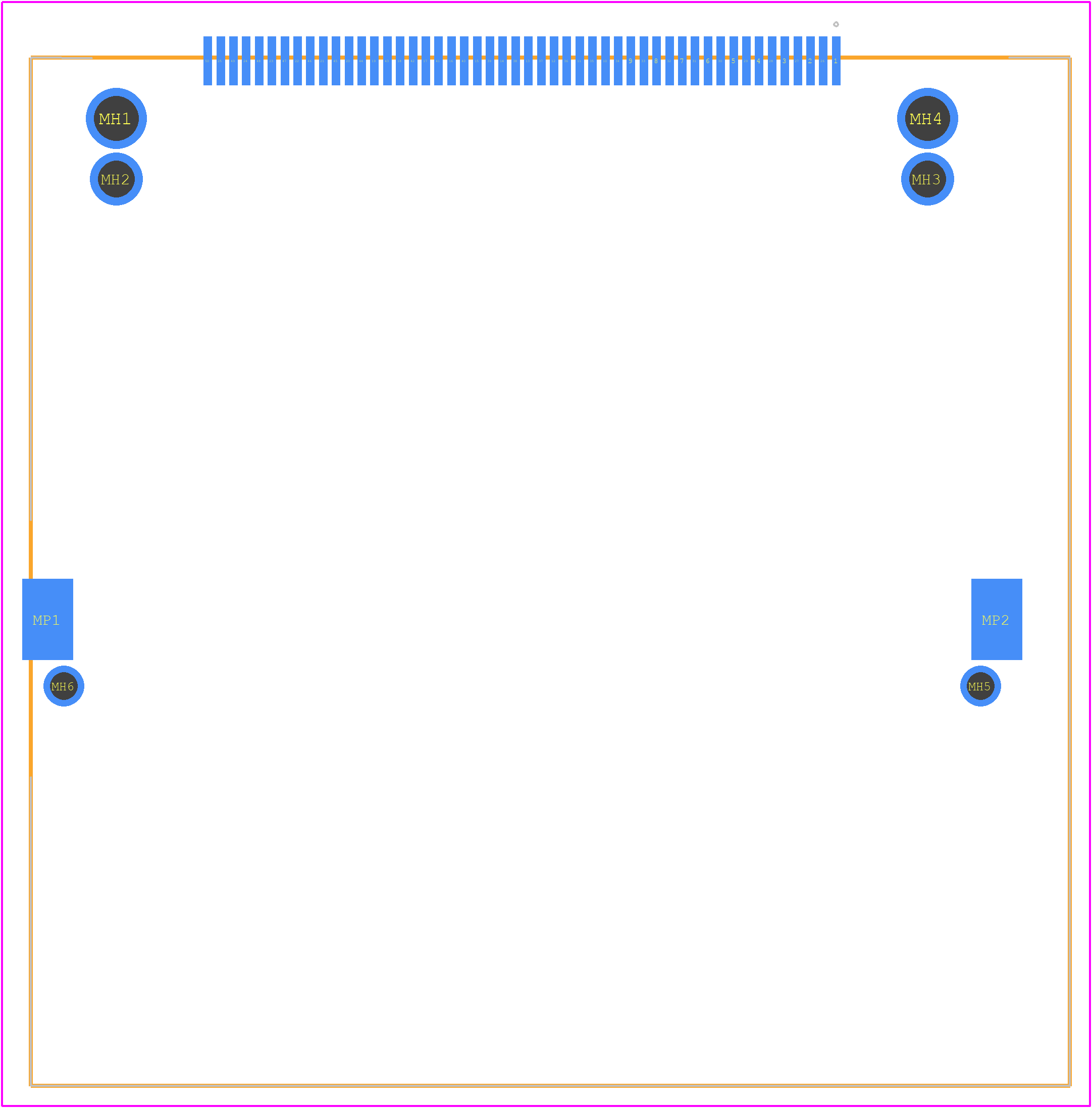 10112529-E15010LF - Amphenol PCB footprint - Other - Other - 10112529-E15010LF-3
