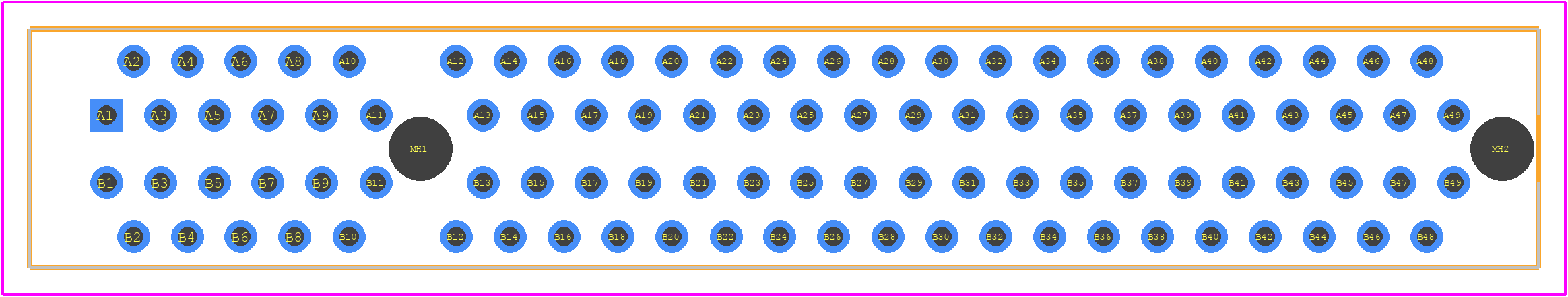 10018784-10202TLF - Amphenol PCB footprint - Other - Other - 10018784-10202TLF-1