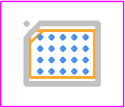 NCP3902FCCTBG - onsemi PCB footprint - BGA - BGA - WLCSP20, 1.66x2.26x0.6