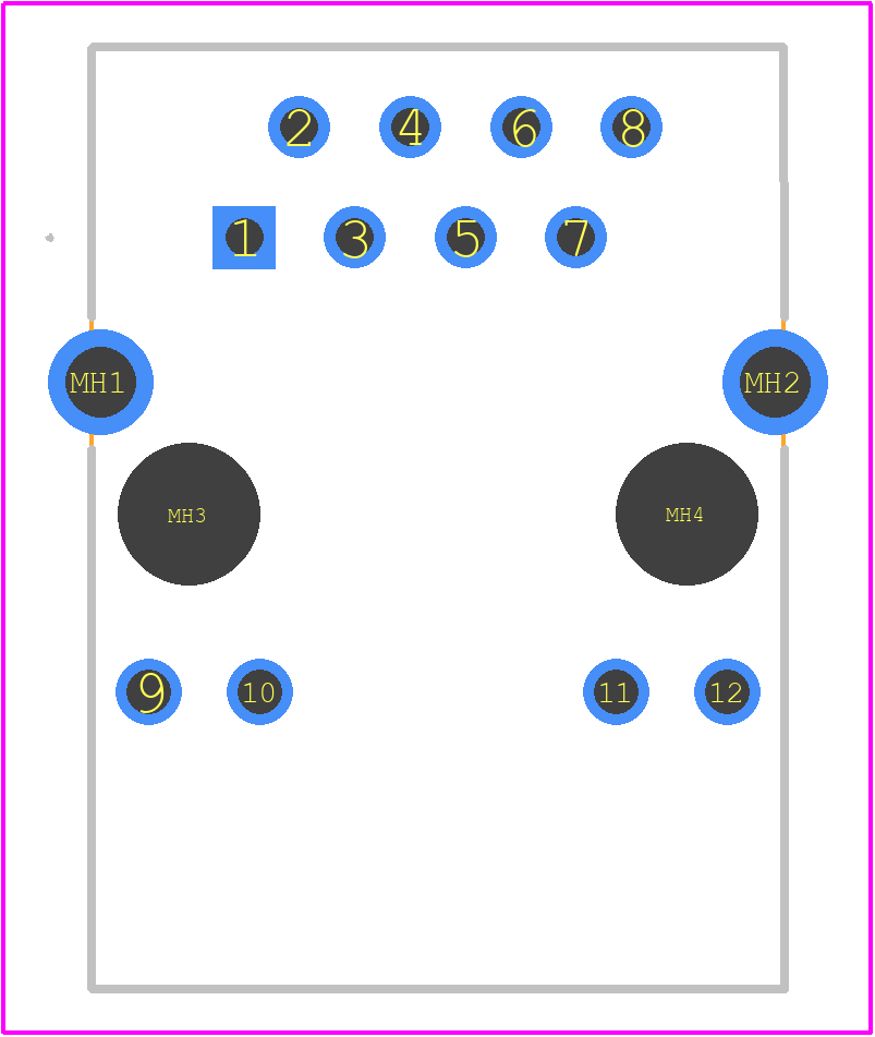 203290 - ERNI PCB footprint - Other - Other - 203290-3