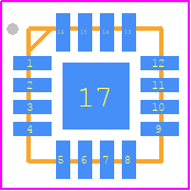 HMC468ALP3ETR - Analog Devices PCB footprint - Quad Flat No-Lead - Quad Flat No-Lead - 16-VFQFN_2023