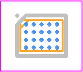 MAX8971GEWP+T - Analog Devices PCB footprint - BGA - BGA - W201B2-1
