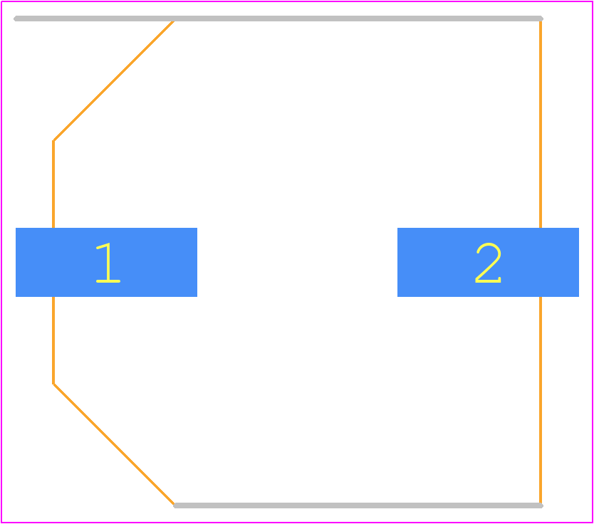 UCZ1V102MNQ1MS - Nichicon PCB footprint - Capacitor Al Electrolytic - Capacitor Al Electrolytic - 16*16.5-1