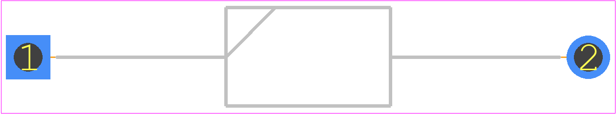 MUR410RLG - onsemi PCB footprint - Diodes, Axial Diameter Horizontal Mounting - Diodes, Axial Diameter Horizontal Mounting - AXIAL LEAD CASE 267−03 (DO−201AD) ISSUE G