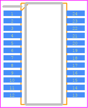 OSOPTC1002AT0 - Vishay PCB footprint - Small Outline Packages - Small Outline Packages - 24-SSOP