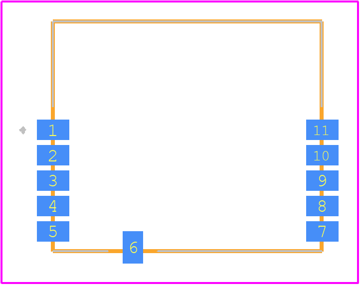 SPBTLE-RFTR - STMicroelectronics PCB footprint - Other - Other - SPBTLE-RFTR-3