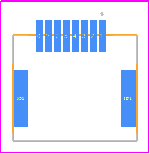 503148-0890 - Molex PCB footprint - Other - Other - 503148-0890-2