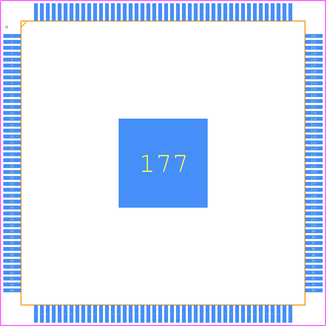 TC1728N192F133HRACKXUMA2 - Infineon PCB footprint - Quad Flat Packages - Quad Flat Packages - PG-LQFP-176-6