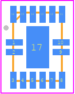MC74HC165AMNTWG - onsemi PCB footprint - Quad Flat No-Lead - Quad Flat No-Lead - ---QFN16 case 485AW-01 ISSUE O