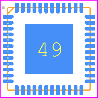 MC34PF3000A7EP - NXP PCB footprint - Quad Flat No-Lead - Quad Flat No-Lead - 98ASA00719D