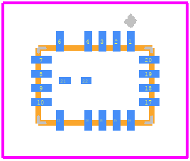 LT8640EUDC-1#PBF - Analog Devices PCB footprint - Other - Other - UDC Package 18-Lead Plastic QFN (3mm × 4mm) (Reference LTC DWG # 05-08-1956 Rev B) Exposed Pad Varia