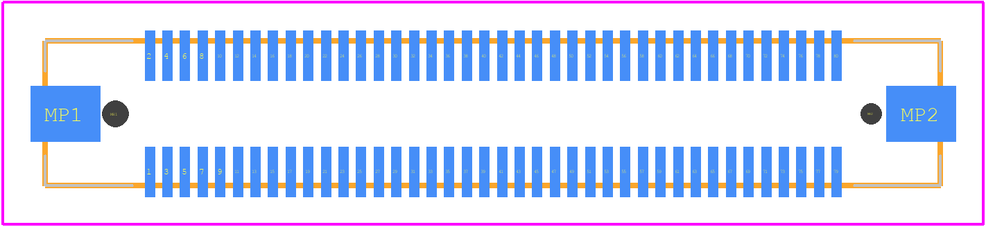 0536470874 - Molex PCB footprint - Other - Other - 0536470874-2