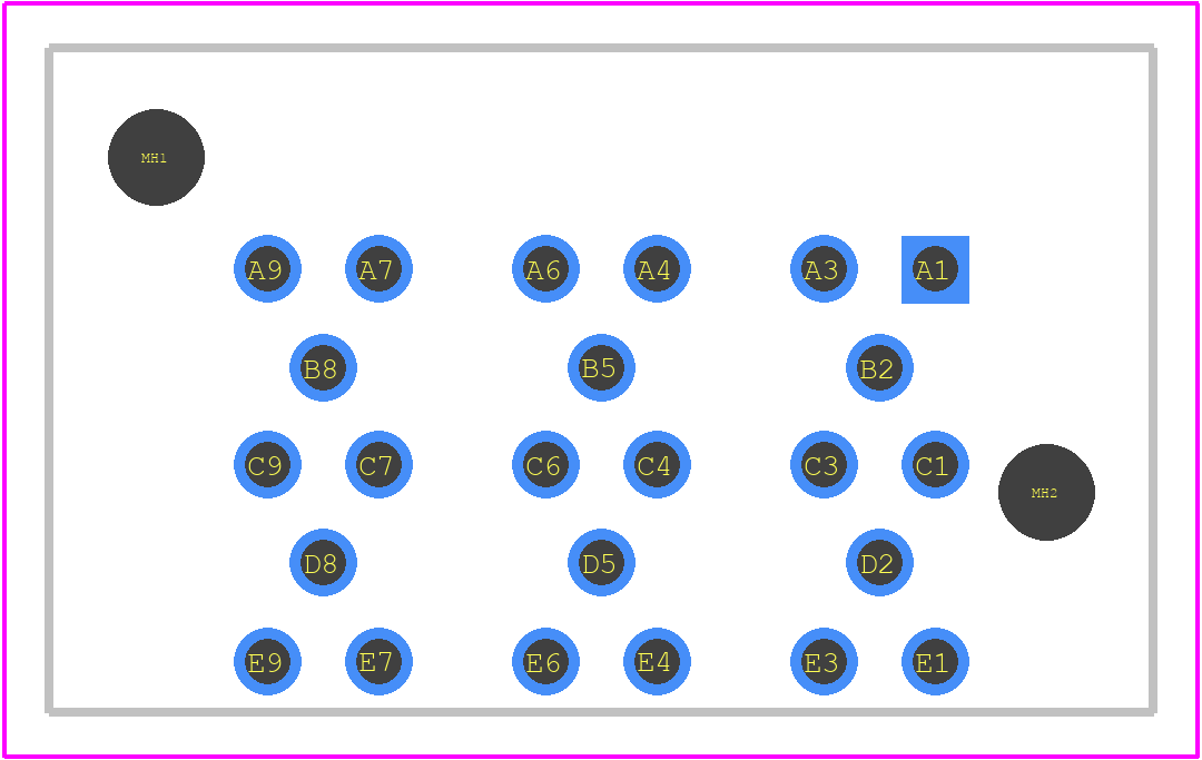07111000023 - HARTING PCB footprint - Other - Other - 07111000023-2