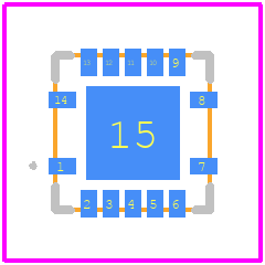 PI4ULS3V204ZBEX - Diodes Incorporated PCB footprint - Other - Other - ZB14
