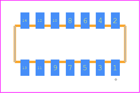 CLP-107-02-F-DH - SAMTEC PCB footprint - Other - Other - CLP-107-02-YYY-DH