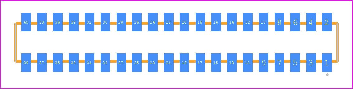 CLP-120-02-L-D-K-TR - SAMTEC PCB footprint - Other - Other - CLP-120-02-XXX-D-K-TR