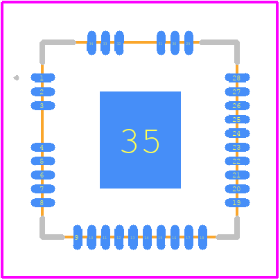 IRS2336DMTRPBF - Infineon PCB footprint - Other - Other - MLPQ7x7 48L