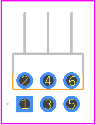 A3B-6PA-2DS(51) - Hirose PCB footprint - Other - Other - A3B-6PA-2DS(51)-7