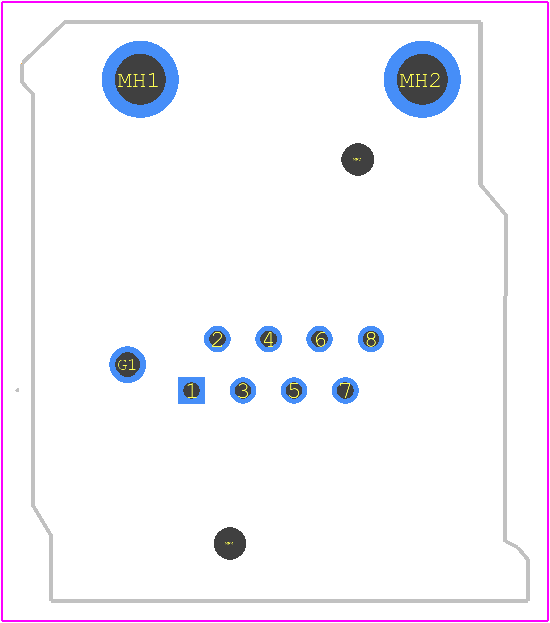 NE8FBV-C5-LED - Neutrik PCB footprint - Other - Other - NE8FBV-C5-LED-1