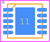 CAP1106-1-AIA-TR - Microchip PCB footprint - Small Outline No-lead - Small Outline No-lead - DFN-162304