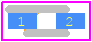1SS400GFH - ROHM Semiconductor PCB footprint - Small Outline Diode Flat Lead - Small Outline Diode Flat Lead - VMD2