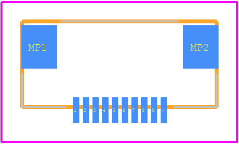 FH12-10S-0.5SH(54) - Hirose PCB footprint - Other - Other - FH12-10S-0.5SH(54)-1