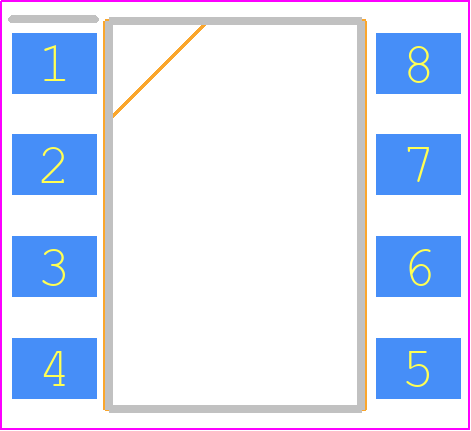 FOD3182SDV - onsemi PCB footprint - Small Outline Packages - Small Outline Packages - SMT 8-Pin (lead Bend)_2021