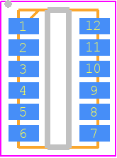 VL6180V1NR/1 - STMicroelectronics PCB footprint - Small Outline No-lead - Small Outline No-lead - VL6180V1NR/1