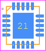 TPS51317RGBR - Texas Instruments PCB footprint - Quad Flat No-Lead - Quad Flat No-Lead - RGB