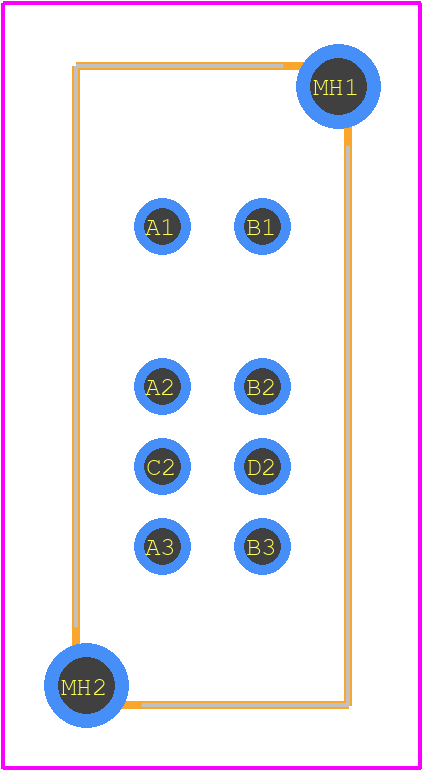 MHS233 - Apem PCB footprint - Other - Other - MHS233