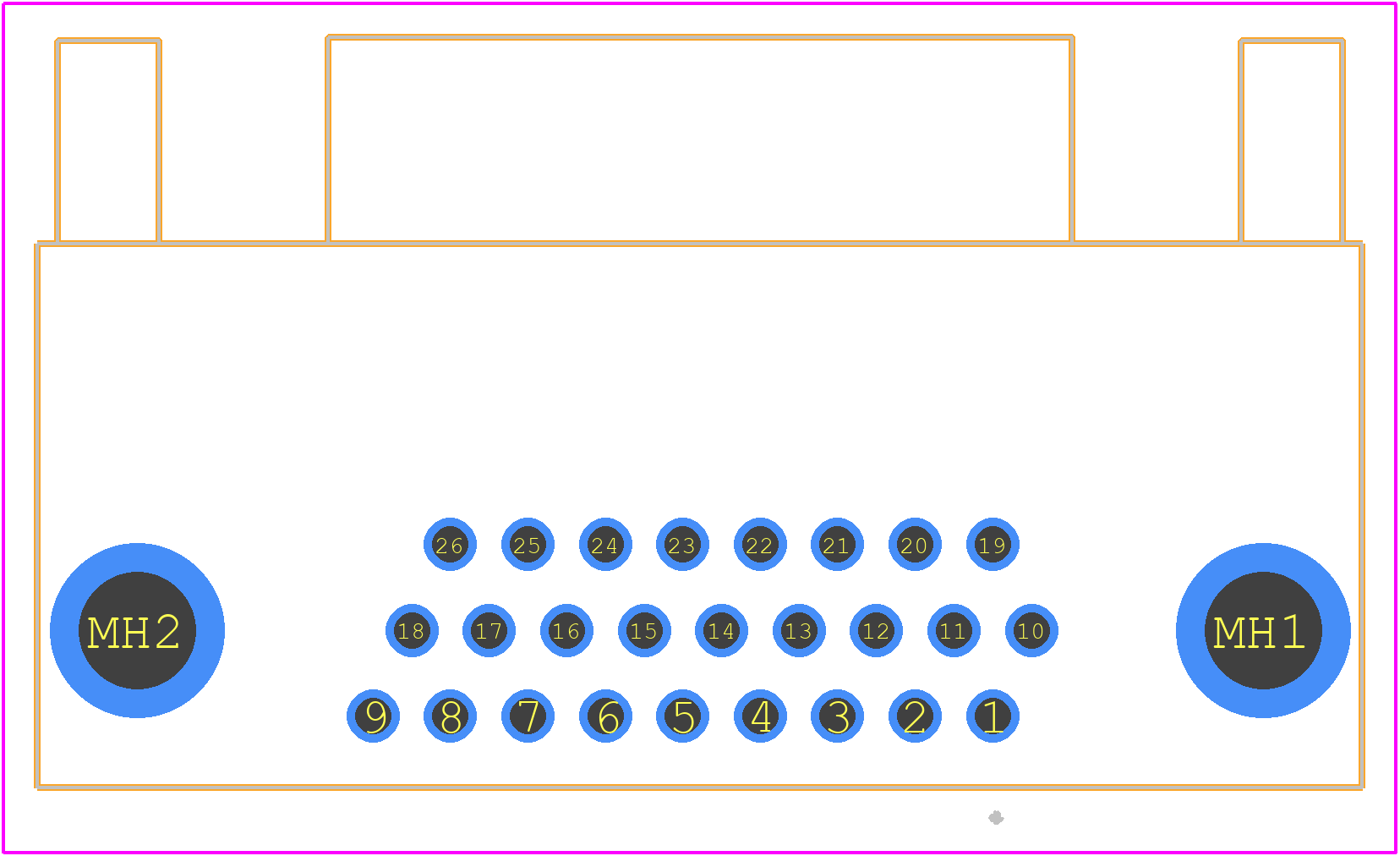 09562625813 - HARTING PCB footprint - Other - Other - 09562625813-2