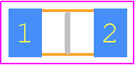 ERA-8ARB5761V - Panasonic PCB footprint - Resistor Chip - Resistor Chip - ERA8A