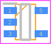 MAX1723EZK+T - Analog Devices PCB footprint - SOT23 (5-Pin) - SOT23 (5-Pin) - Z5+1