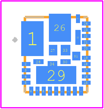 IR3847MTRPBF - Infineon PCB footprint - Other - Other - PQFN 5mm x 6mm
