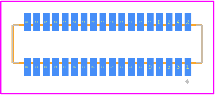52465-3671 - Molex PCB footprint - Other - Other - 52465-3671-2