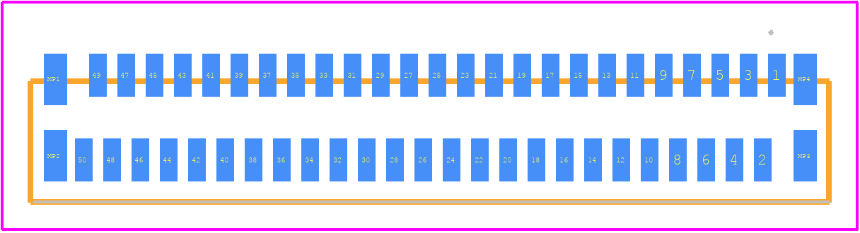 FH12-50S-0.5SVA(55) - Hirose PCB footprint - Other - Other - FH12-50S-0.5SVA(55)-2