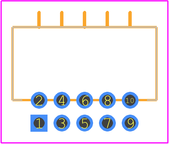 87833-1041 - Molex PCB footprint - Other - Other - 87833-1041-2