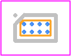 AS1312-BWLT-45 - ams OSRAM PCB footprint - BGA - BGA - 8-pin WL-CSP