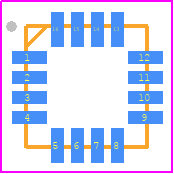 STUSB4710Q1TR - STMicroelectronics PCB footprint - Quad Flat No-Lead - Quad Flat No-Lead - QFN16 (3x3x0.55)
