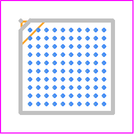 MAX32630IWQ+ - Analog Devices PCB footprint - BGA - BGA - wls10000