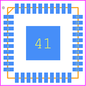 8SLVP1212ANLGI/W - Renesas Electronics PCB footprint - Quad Flat No-Lead - Quad Flat No-Lead - NLG 40 P1*