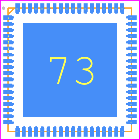 82P33714ANLG - Renesas Electronics PCB footprint - Quad Flat No-Lead - Quad Flat No-Lead - 2-VFQFPN, Package Outline Drawing 10.0 x 10.0 x 0.90 mm Body, Epad 7.50 x 7.50 mm 0.50mm Pitch