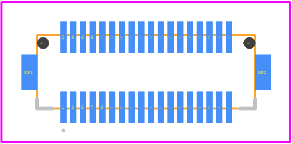 DF12(3.0)-36DP-0.5V(86) - Hirose PCB footprint - Other - Other - DF12(3.0)-36DP-0.5V(86)-2
