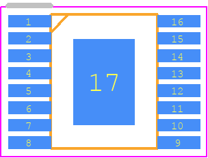 MAX5908UEE+ - Analog Devices PCB footprint - Small Outline Packages - Small Outline Packages - 16-QSOP-150_MIL_2023-1