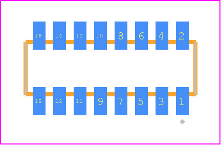 CLM-108-02-L-D-P - SAMTEC PCB footprint - Other - Other - CLM-108-02-XX-D-Y