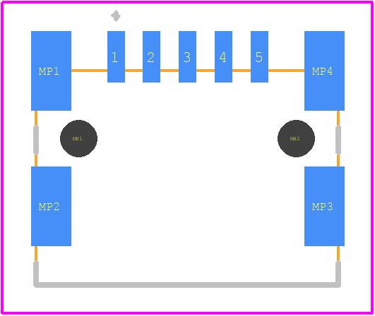 504265 - TE Connectivity PCB footprint - Other - Other - 504265-1