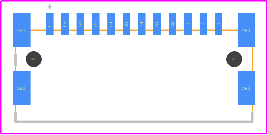 504305 - TE Connectivity PCB footprint - Other - Other - 504305-1