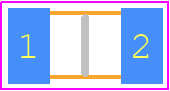 VJ1206A150JXACW1BC - Vishay PCB footprint - Capacitor Chip Non-polarised - Capacitor Chip Non-polarised - VJ1206