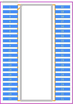 QS32X2245Q2G8 - Renesas Electronics PCB footprint - Small Outline Packages - Small Outline Packages - DMG40